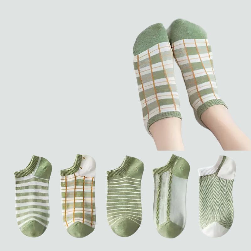 Women’s Low-Cut Socks – Cute Korean & Japanese Style in Soft Candy Colors (5 or 10-Pack)